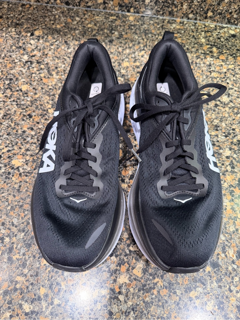 Hoka Black and White Road-Running Trainers ladies 10.5 - Picture 2 of 11